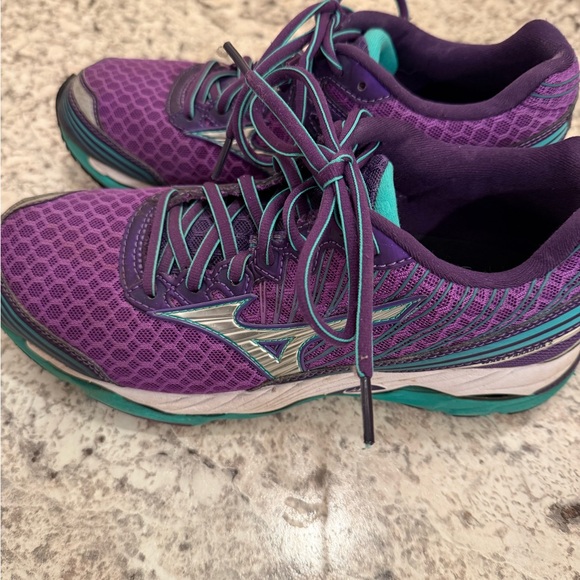 Mizuno Shoes - Mizuno Women's Purple and Teal Athletic Shoes